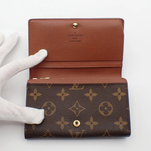 LOUIS VUITTON Porte Monnaie Billets Tresor Wallet Monogram Brown M61730 01EF434 - Picture 7 of 16